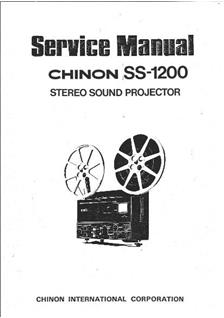 Chinon 1200 SS manual. Camera Instructions.